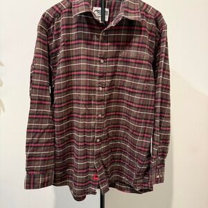 Mountain Khakis brown flannel shirt Size L
